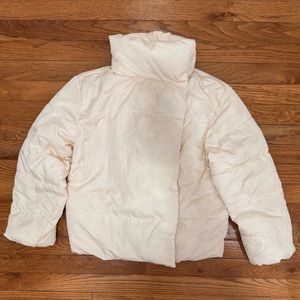 Old Navy petite Asymmetrical puffer jacket